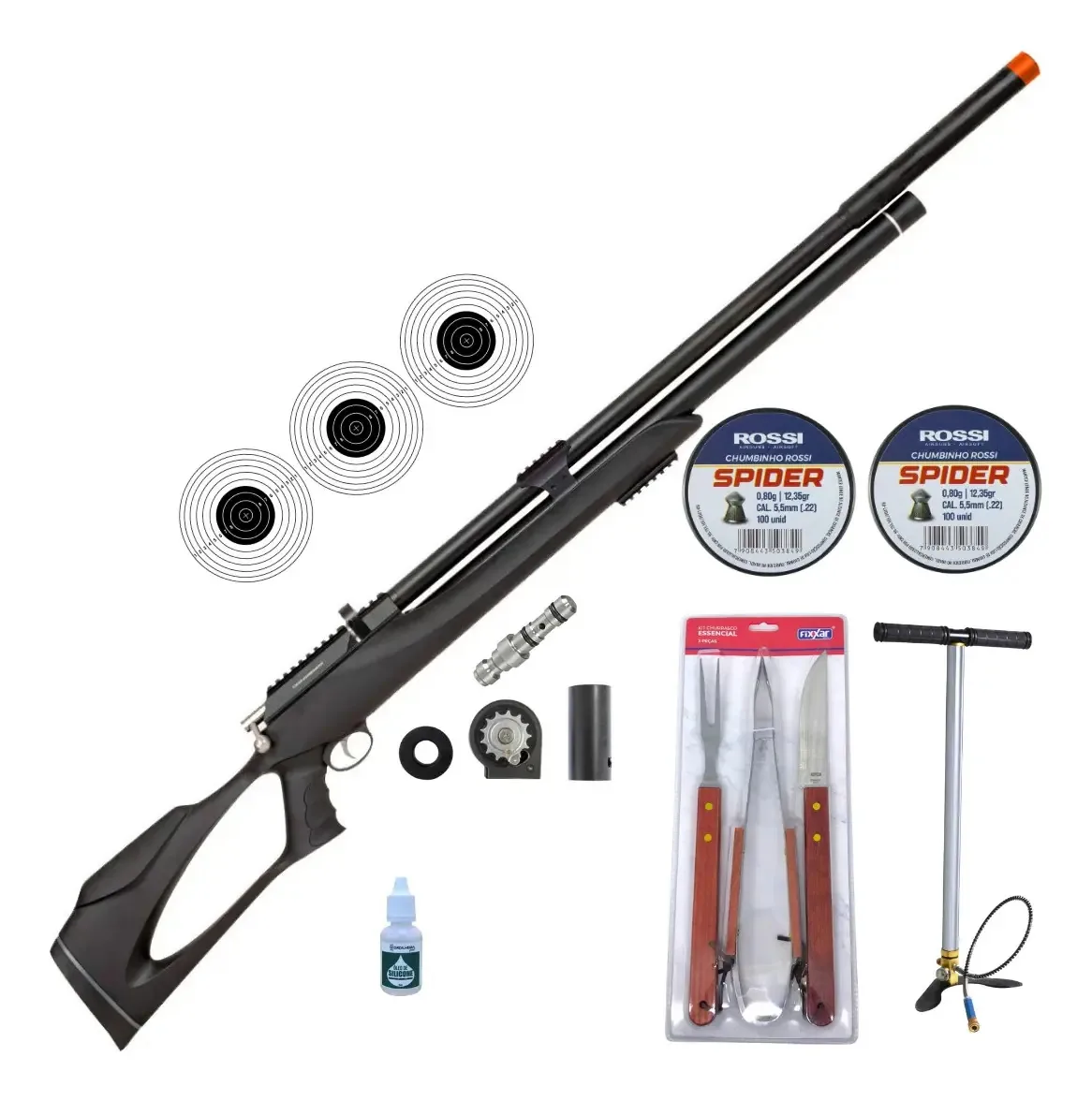 Carabina Artemis M25 Thunderblack Pressão Pcp Fxr 5,5mm Preto 55 Mm