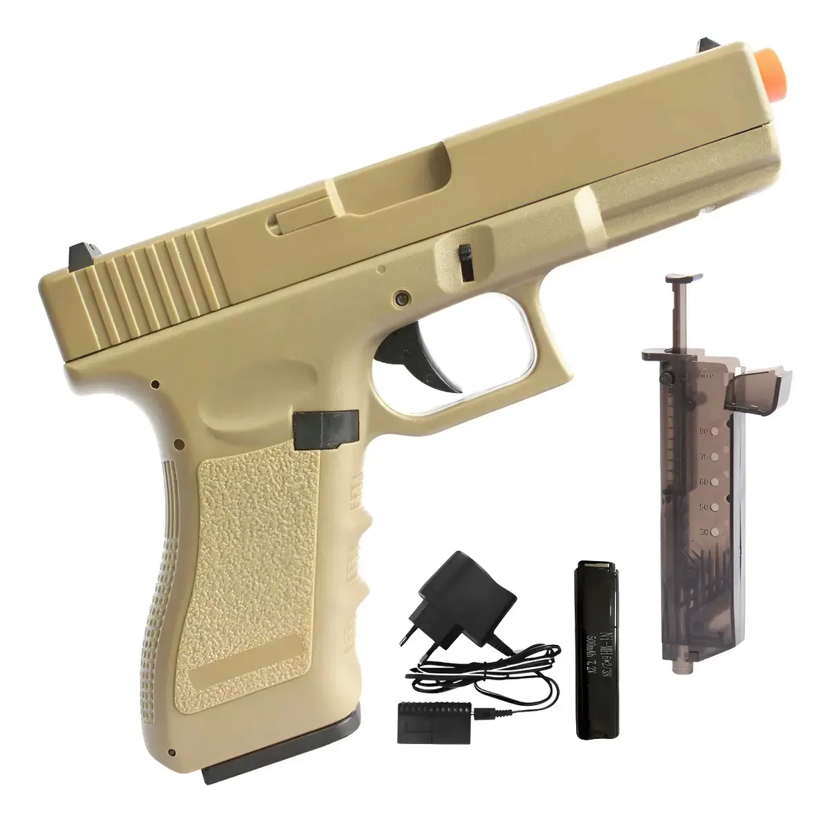 Pistola Airsoft Elétrica Cyma Cm030 Tan 6mm Rossi
