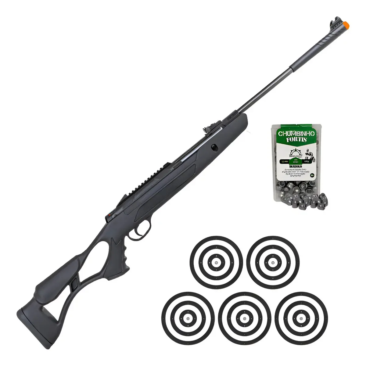 Carabina Pressão Hatsan Airtact Pd Gásram Rossi Mostruário Preto 5.5 Mm