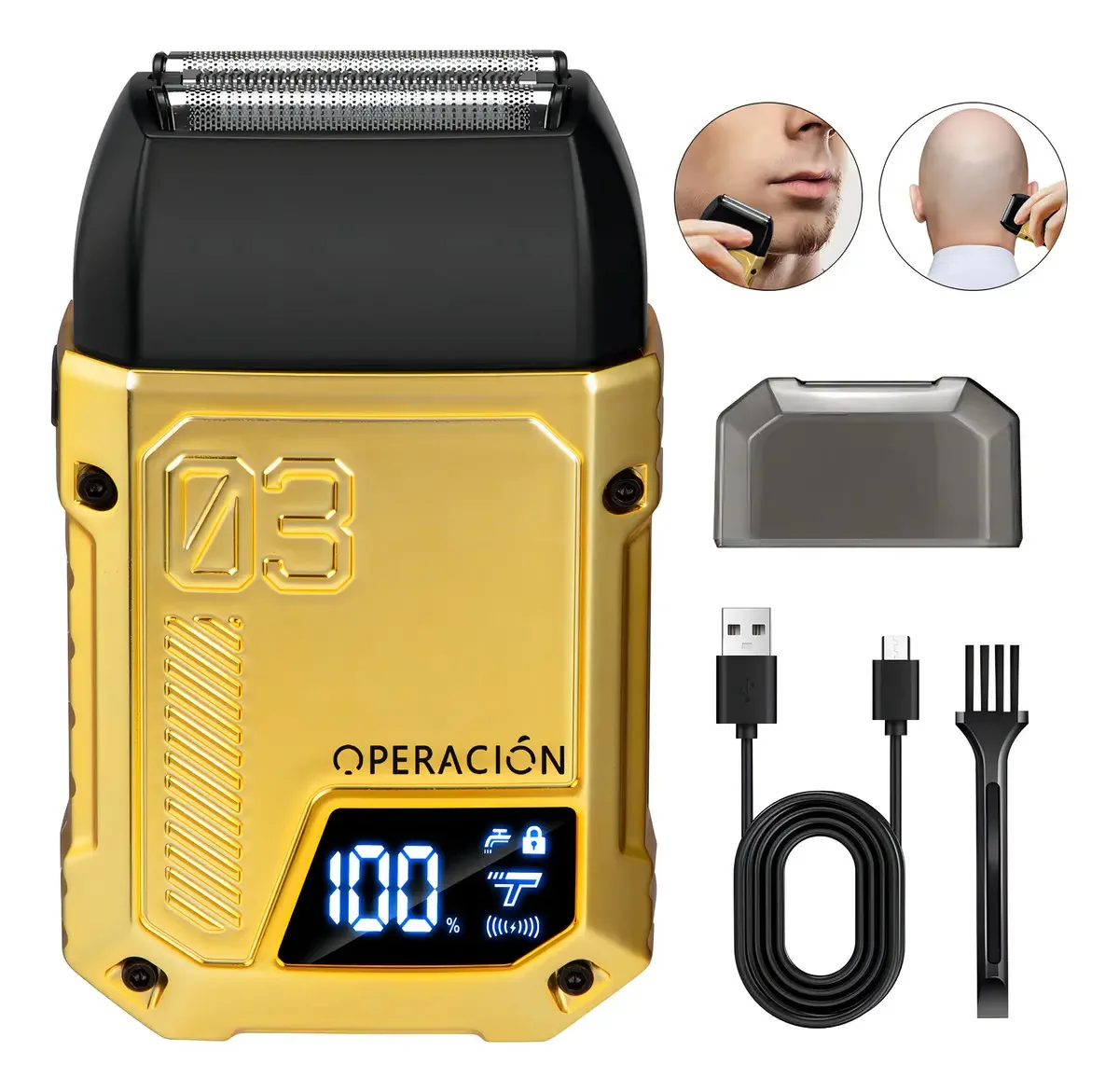 Barbeador elétrico Operation® Barbeador de barba Aparador de barba Barbeador elétrico Barbeador