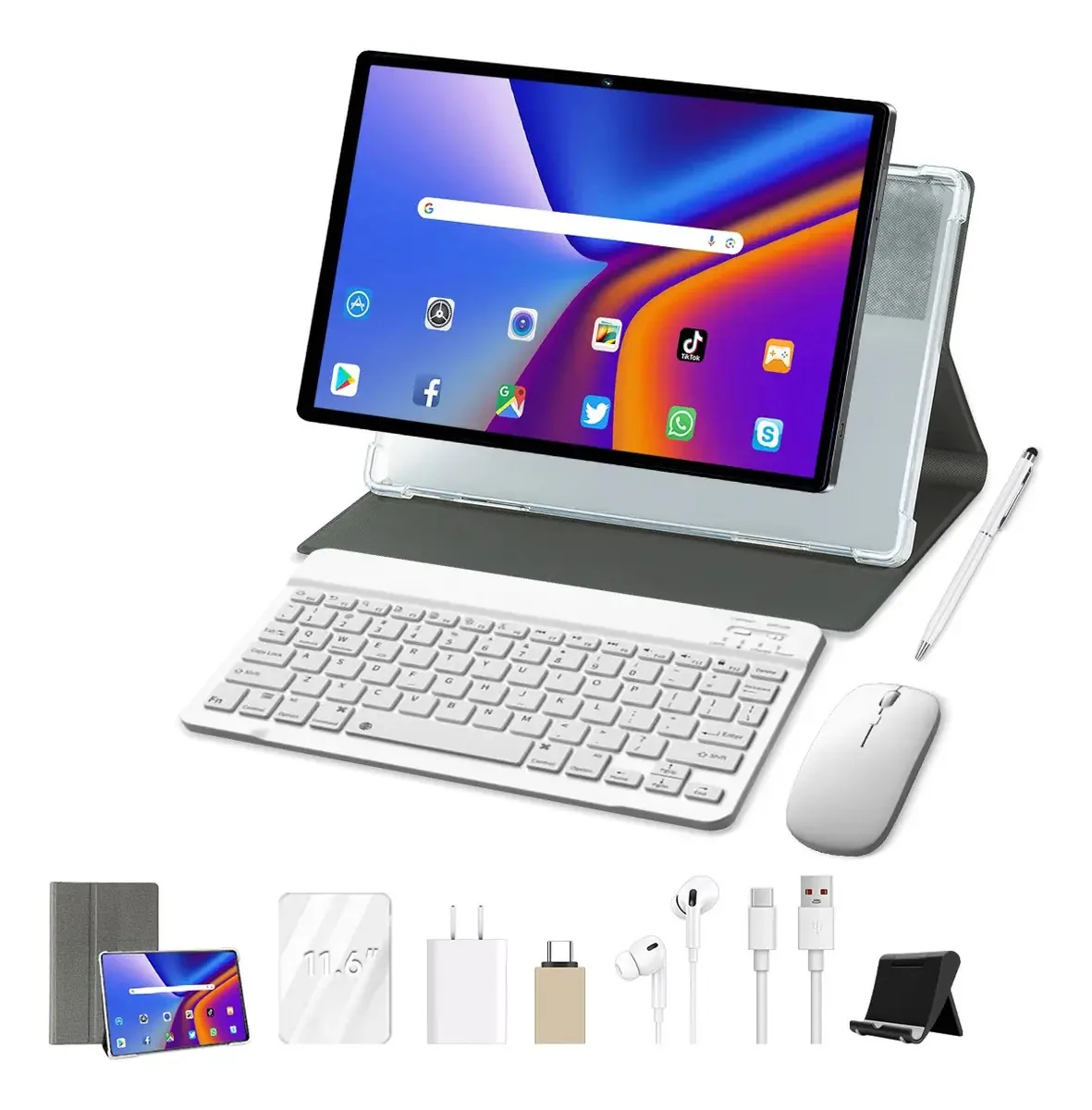 Tablet Deiaao S10+, tablet econômico, 11.6, tablets Android, 12 GB de RAM+512 GB de ROM, tablet Android, 13 tablets, cor preta, tablet com chip