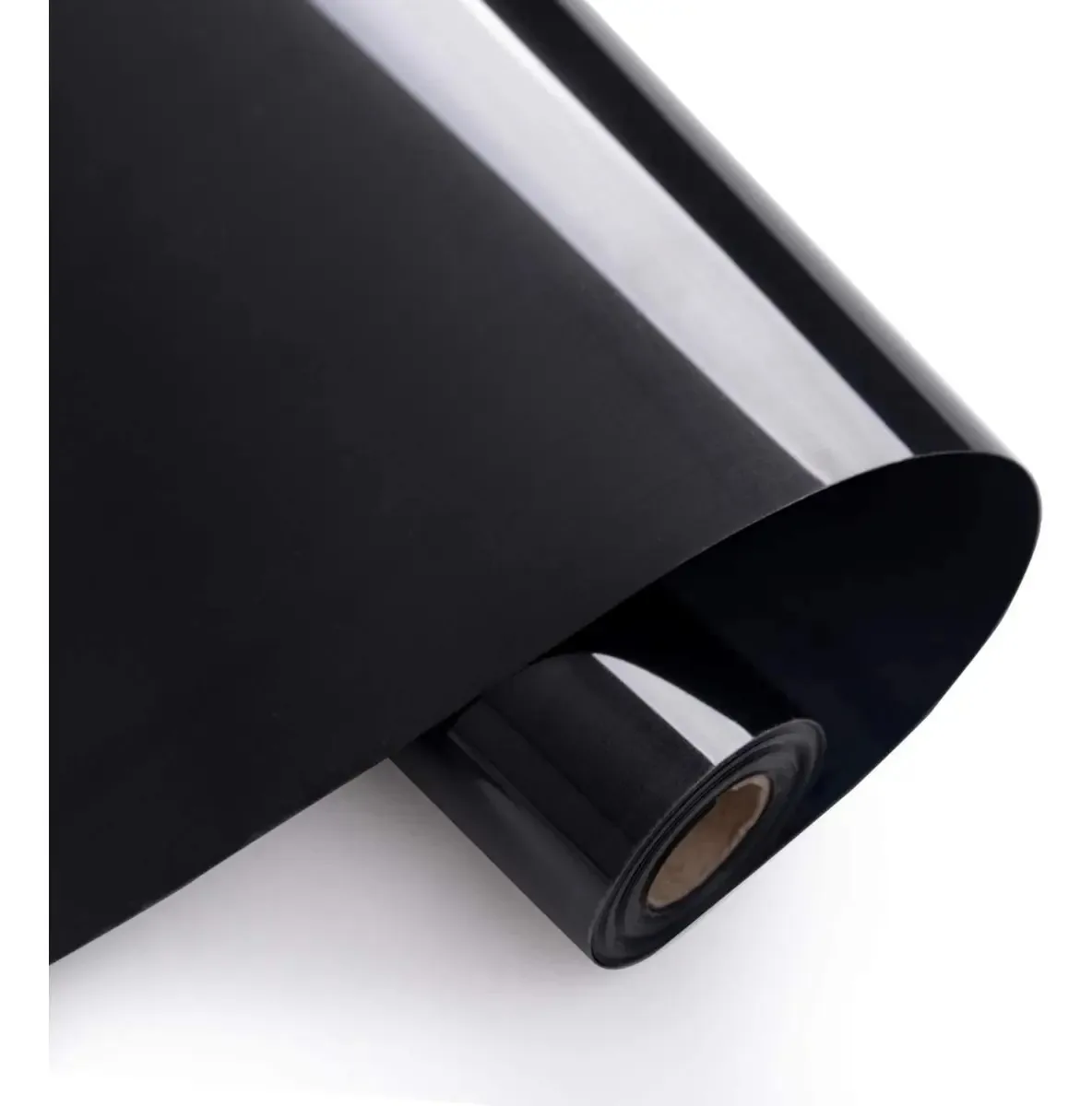 Vinil têxtil básico em PVC 30,5 x 300 cm para camisetas têxteis, cor preta