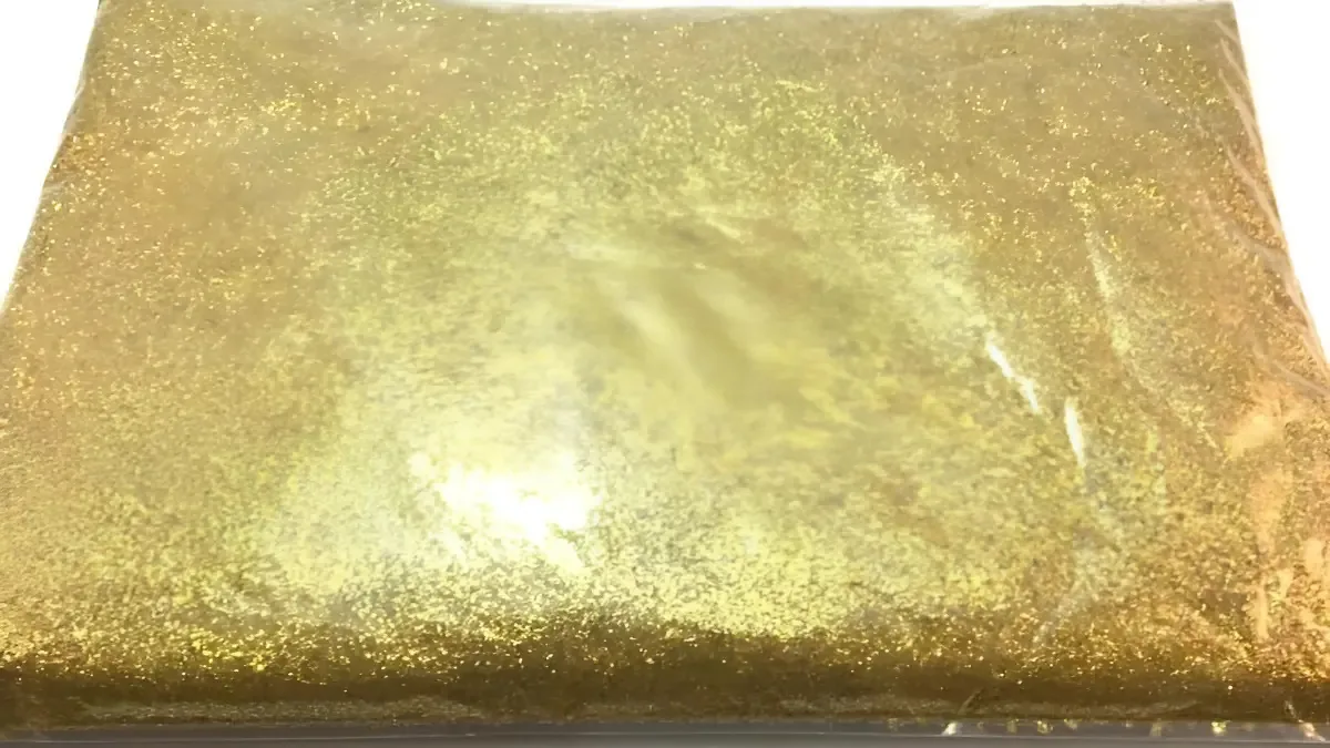 Glitter em Pó Dourado NVK para Artesanato e Decoração 250g