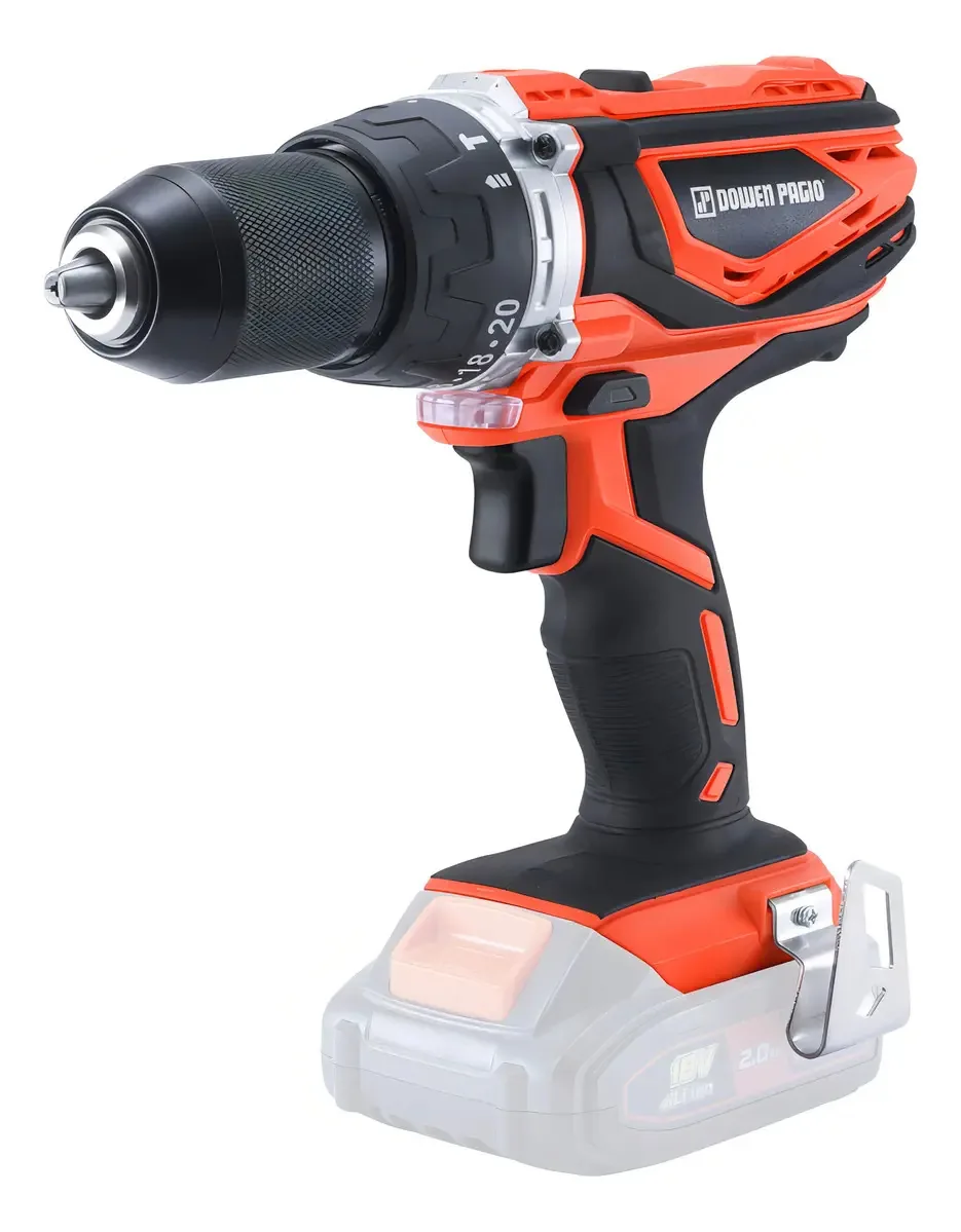 A furadeira de impacto Dowen Pagio 13mm não inclui bateria laranja