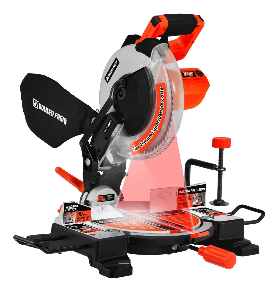 Sierra Ingletadora Banco 255mm 1800 W Down Patio 9992640,2