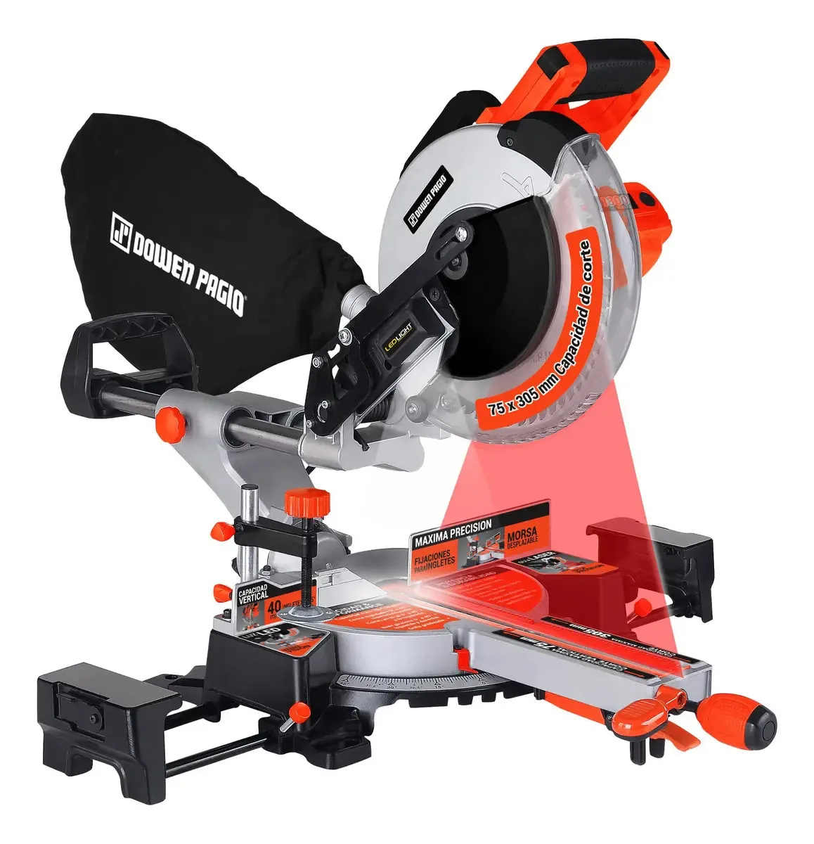 Sierra Ingletadora Banco 255mm 1800 W Down Patio 9992646,3