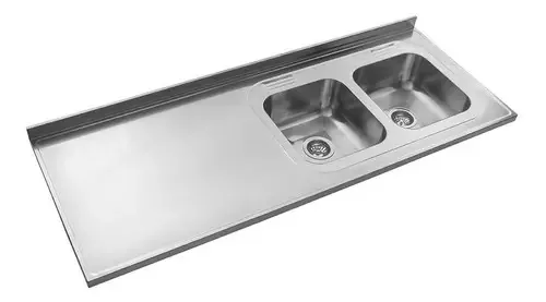 Bancada com pia C37 Right 160x61 Qualidade 304 sem Johnson