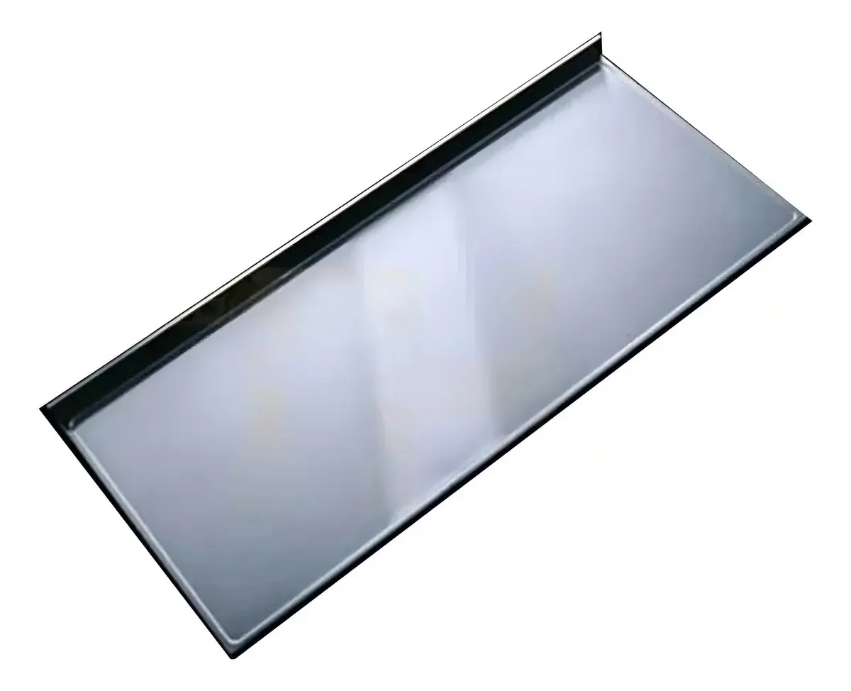 Mesa Cozinha Johnson 180x61 Lisa Ciega Aço 304 C/ Zócalo