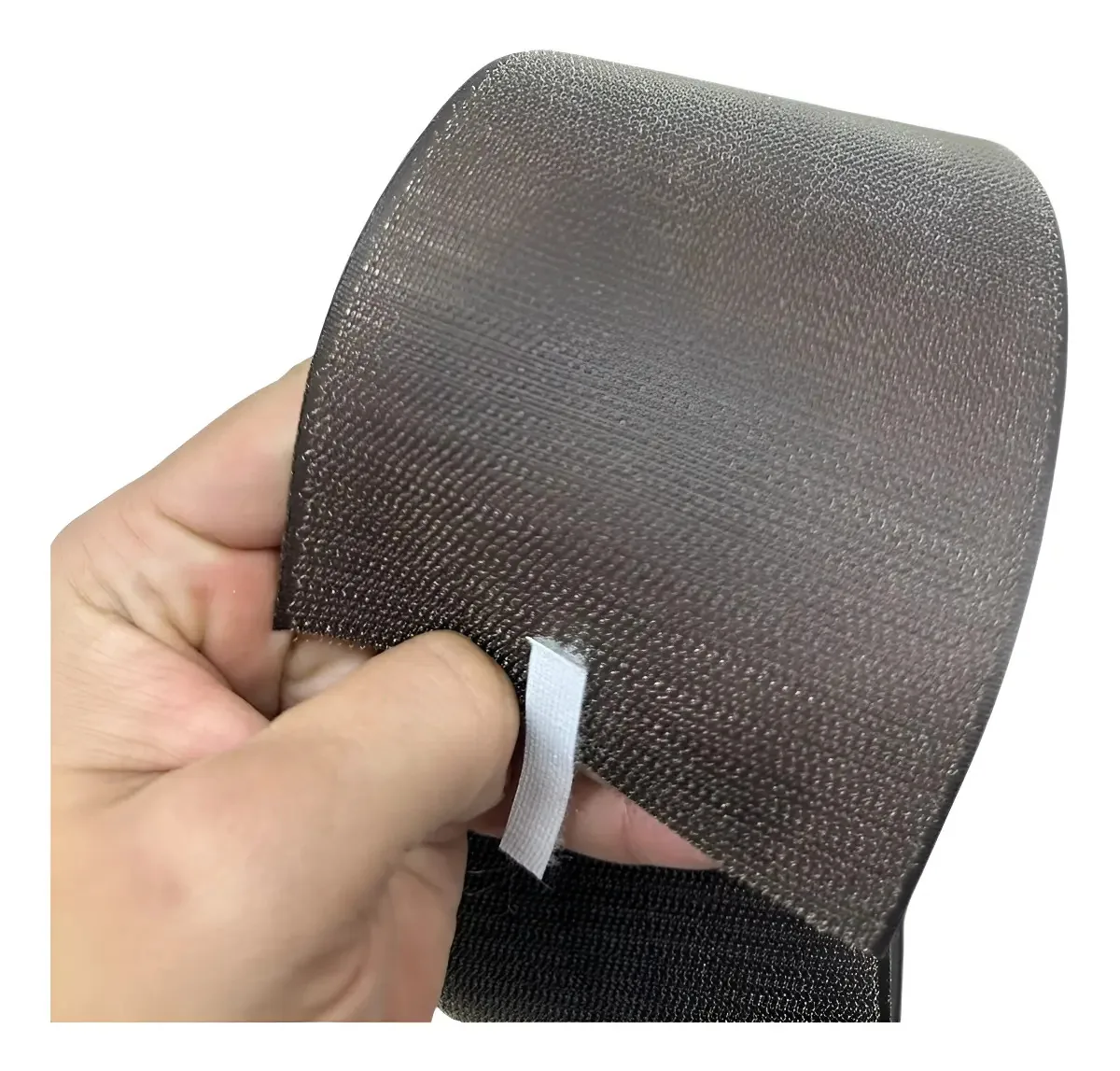 Fecho De Contato Fita Velkro Lado-gancho Macho 25 Mt De 50mm Cor Café