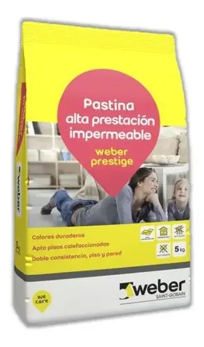 Porcelanato Pastina Weber Prestige 5kg Arena Sibaco