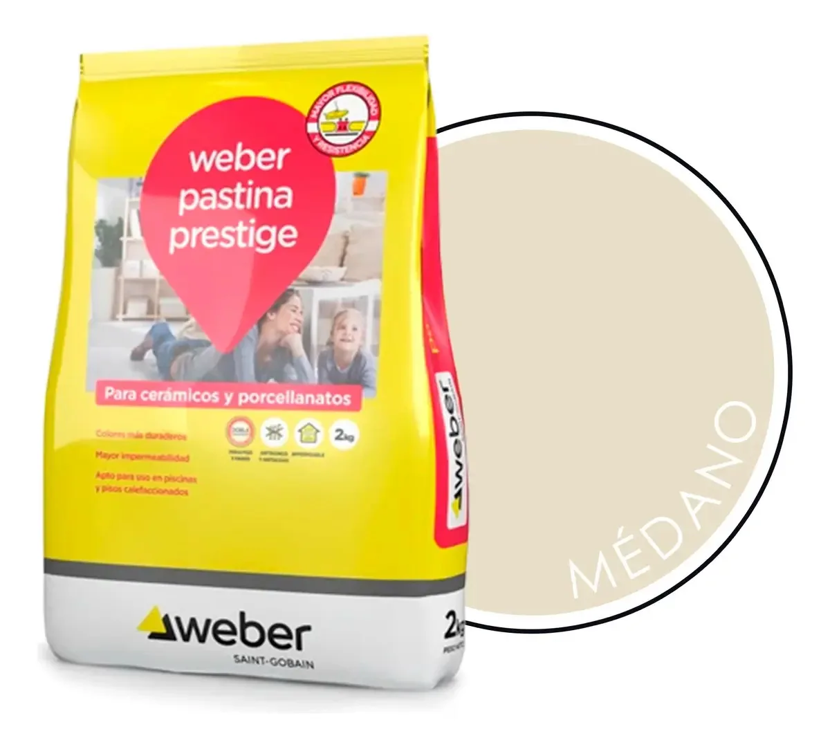 Antifúngico Weber Prestige Medano Porcelain Taste 2 kg