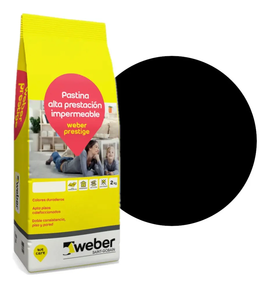 Porcelanato preto Weber Pastina Prestige 2kg