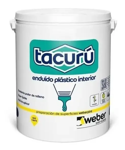Plástico Endurecido Interior Branco Tacurú 20lt