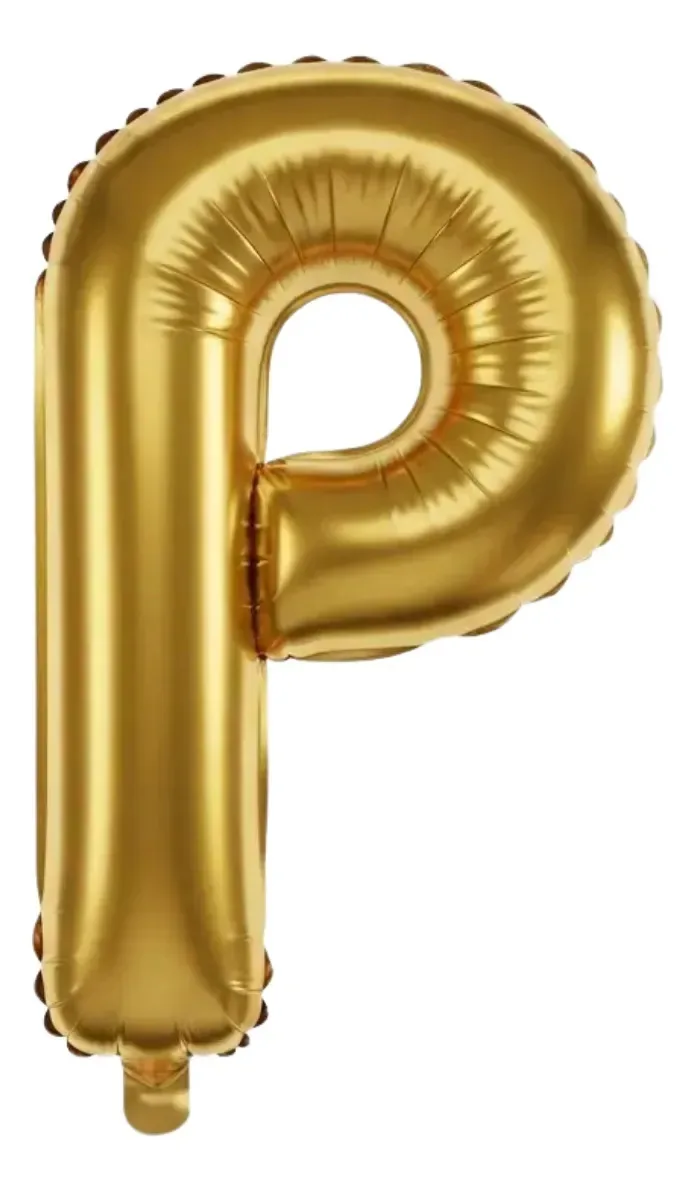Balao Metalizado Letra Dourado 80cm GK By Net Para Festas e Eventos