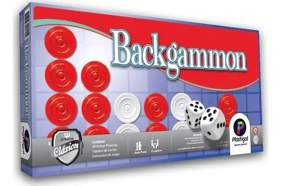 Jogo de tabuleiro Backgammon Plastigal