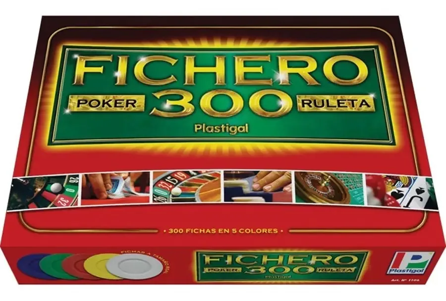 Arquivo de pôquer e roleta 300 fichas El Pehuen Toy Store
