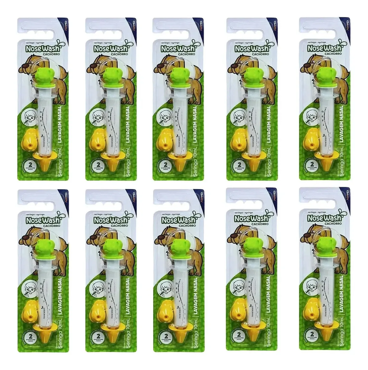 Seringa para Lavagem Nasal Nosewash 10ml com Bico Removível