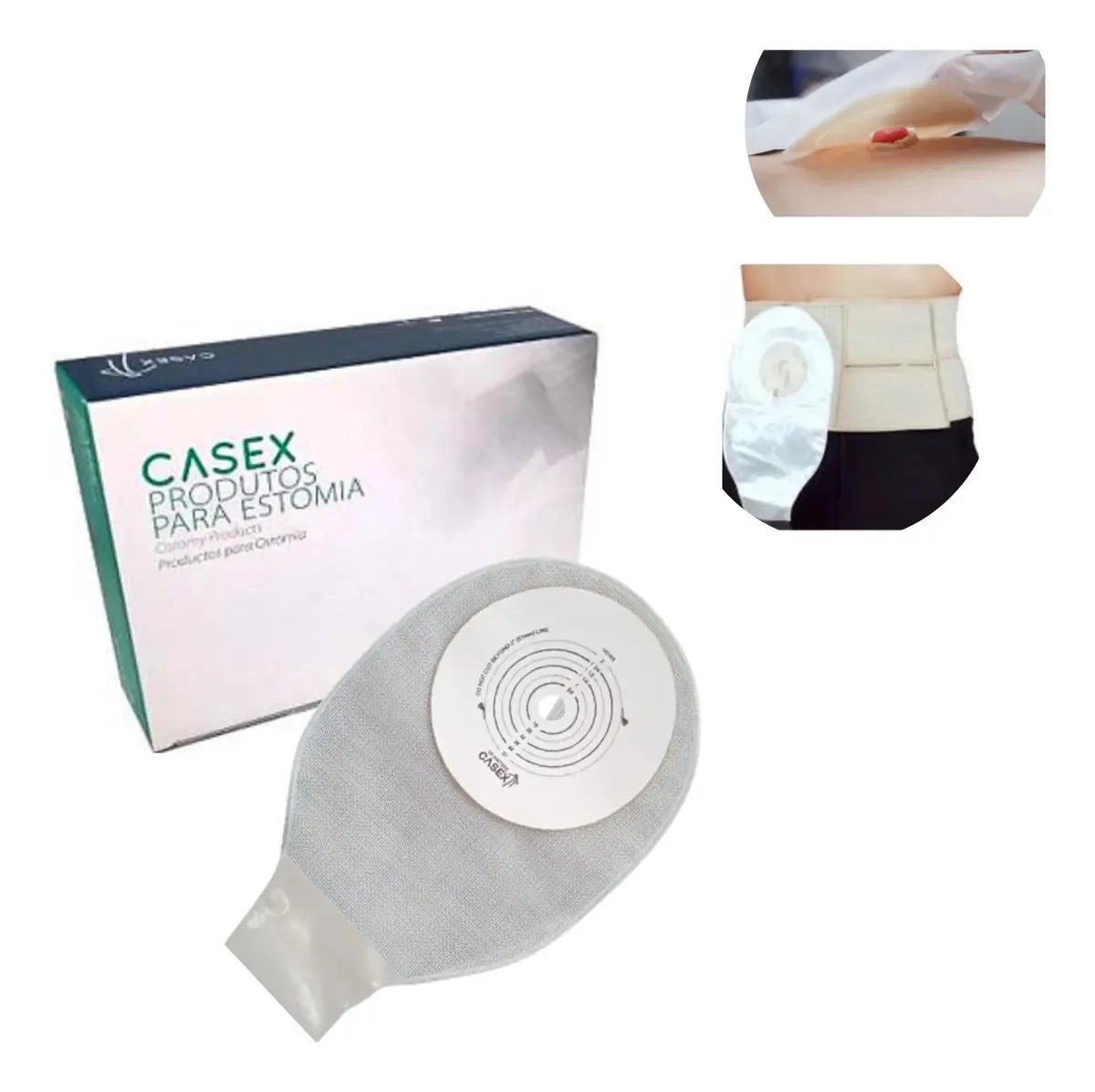Kit 5 Bolsa Colostomia Drenável Infantil 51mm - Rapido Cor Transparente