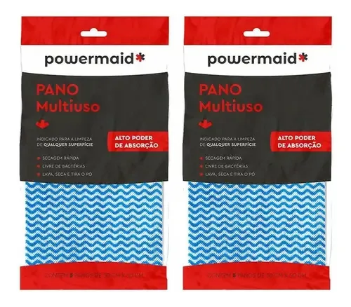 2 Kits Pano Multiuso Descartável Limpeza Dia A Dia Cozinha