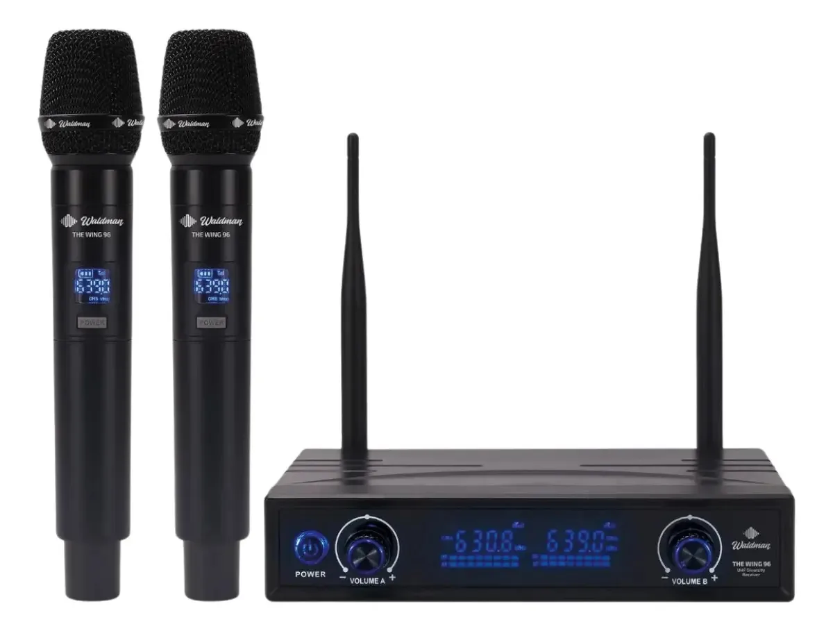 Kit Microfones Sem Fio - Waldman Wtw-96/620 (duplo)