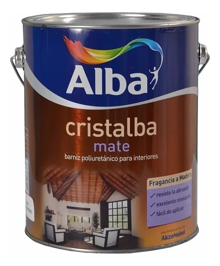 Verniz interior mate Cristalba 4lts