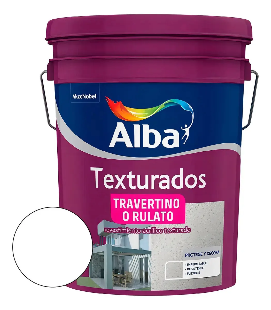 Revestimento texturizado Alba 30kg Rex White Fine Travertino/Rulato