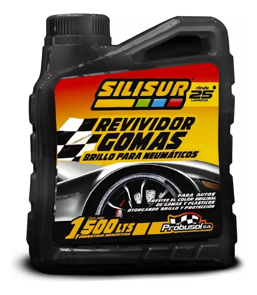 Borracha tradicional Silisur Revier 1.5l | Brilho e proteção duradouros