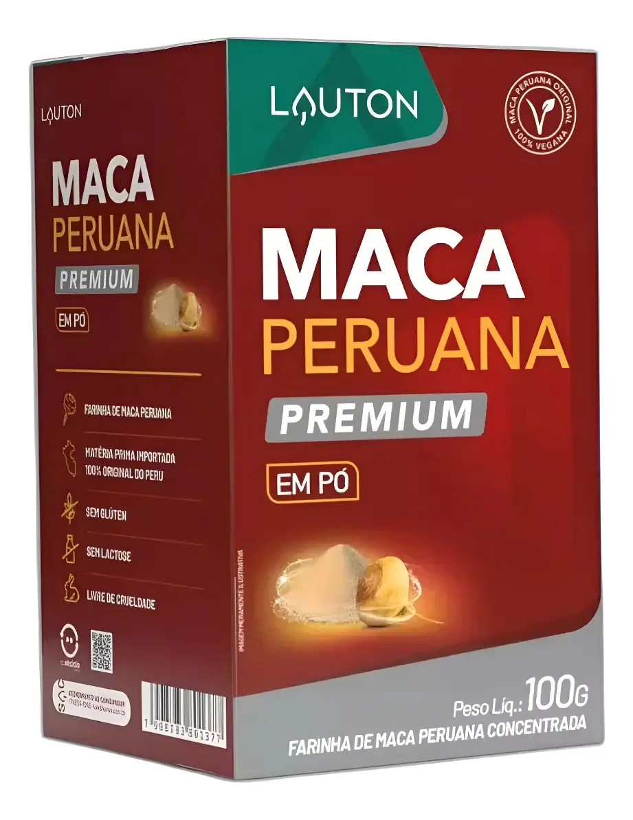 Farinha Maca Premium Concentrada 100g - Lauton