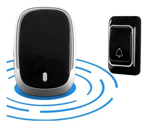 Campainha Sem Fio Wireless Escritório Casa + Tomada