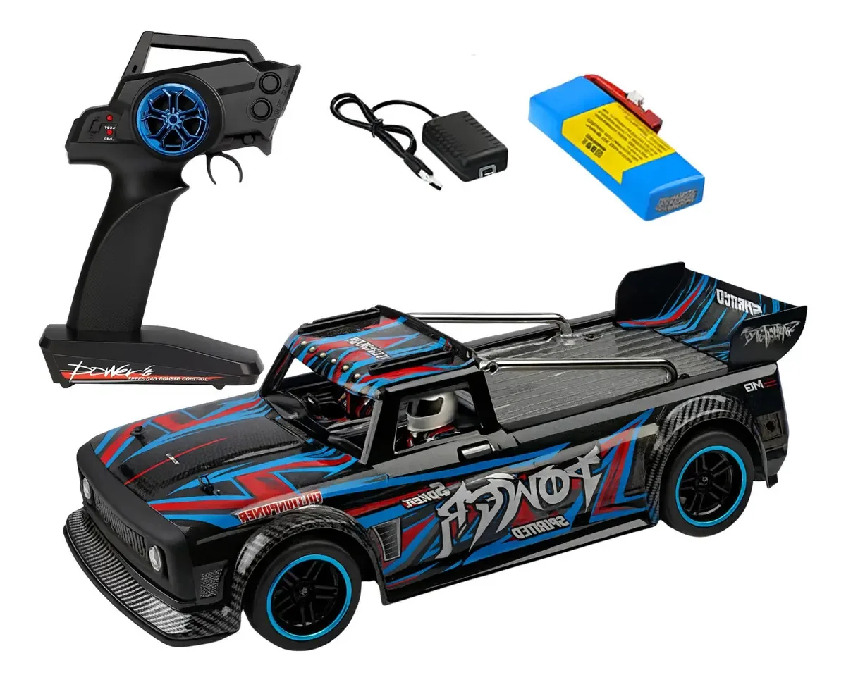 Carrinho Automodelo Wltoys 104072 Brushless Sem Escova 4x4 1/10 60km/h Buggy Rc Controle Remoto Potente On-road Alta Velocidade E Resistência