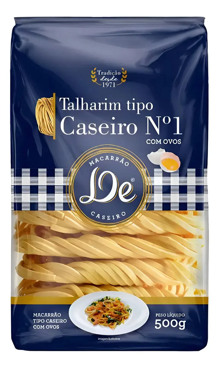 tipo Caseiro Talharim Macarrões Talharim 500 g pacote x 3