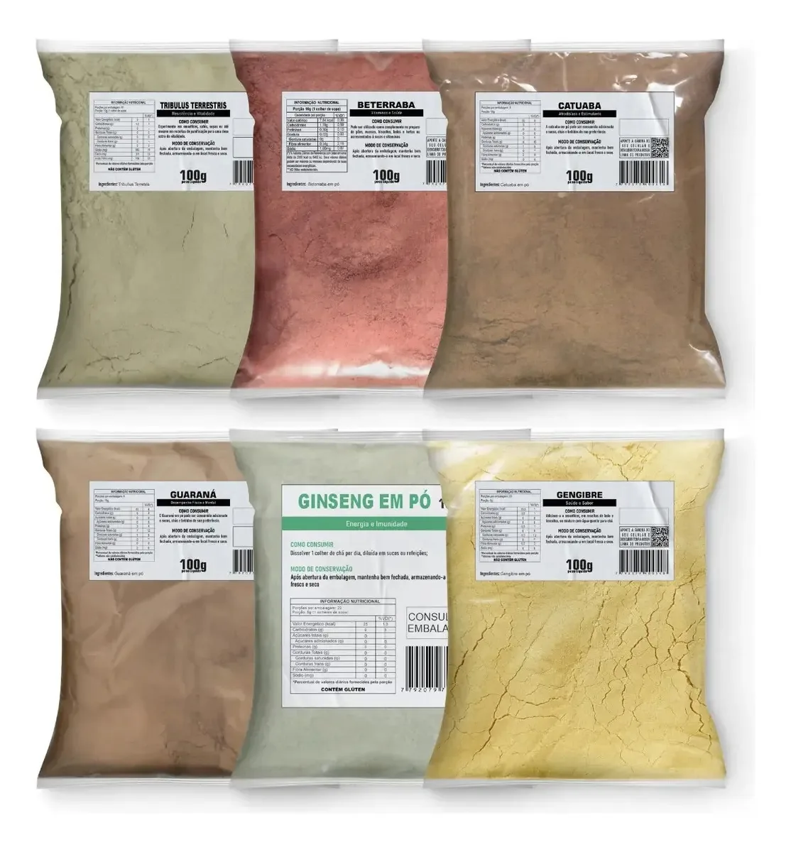 Kit Produtos Naturais (farinha De Beterraba + 5 Produtos)