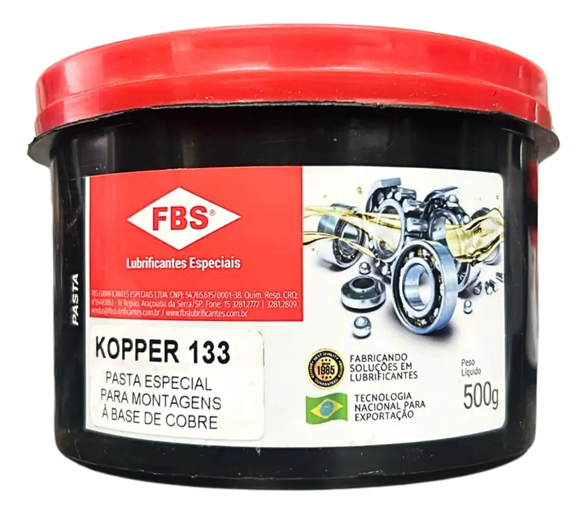 Graxa Cobreada FBS Kopper 133 Alta Temperatura 500g
