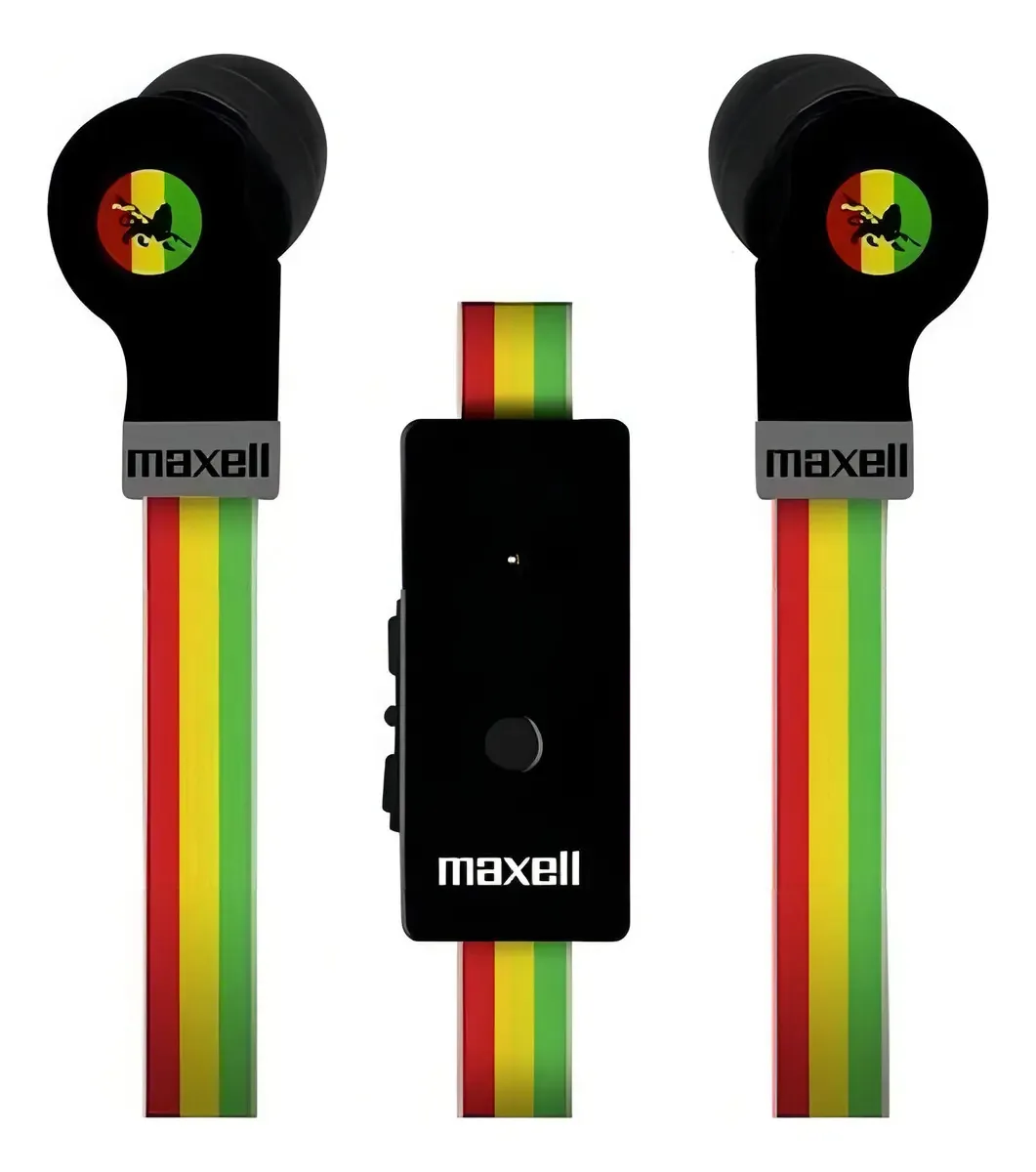 Fones de ouvido Handsfree Fones de ouvido Maxell Flat Wire Colours