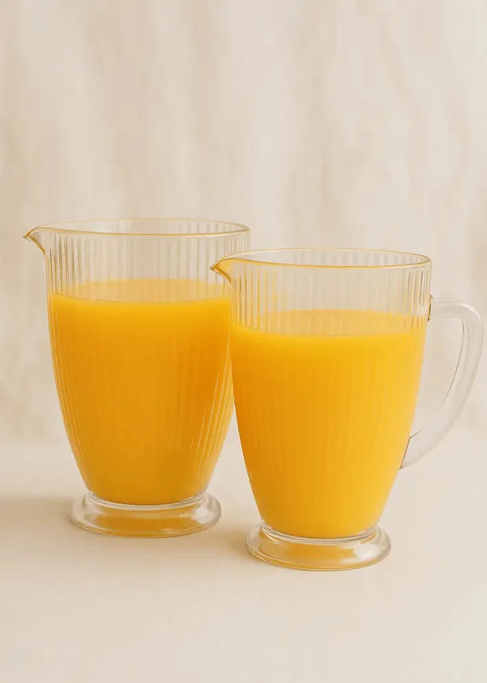 Kit 2 Jarras de Vidro 1,2 L Versalhes para Uso Diário e Decoração