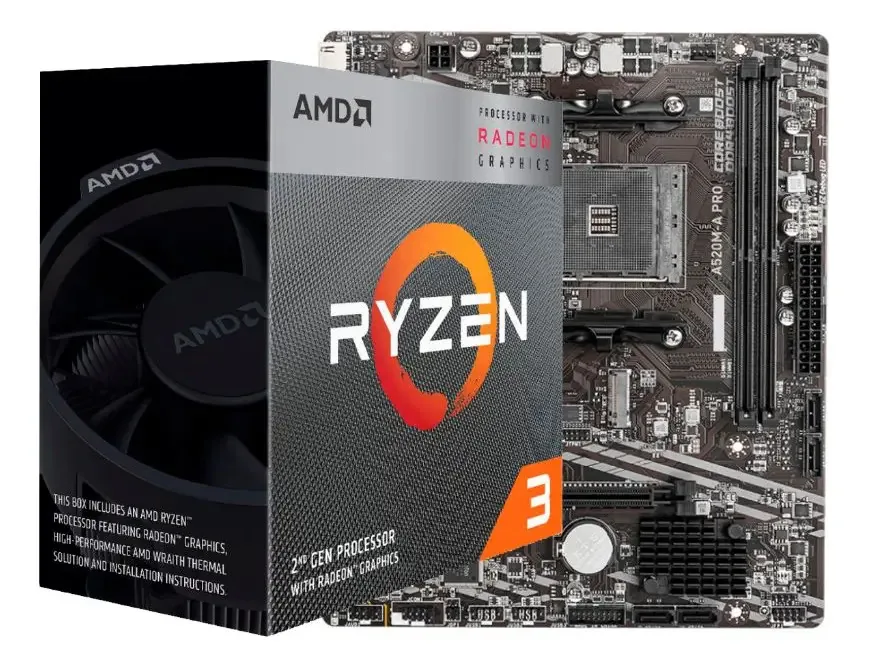 Atualização combinada nº 241 Pc Amd Ryzen 3 3200g + A520 N241