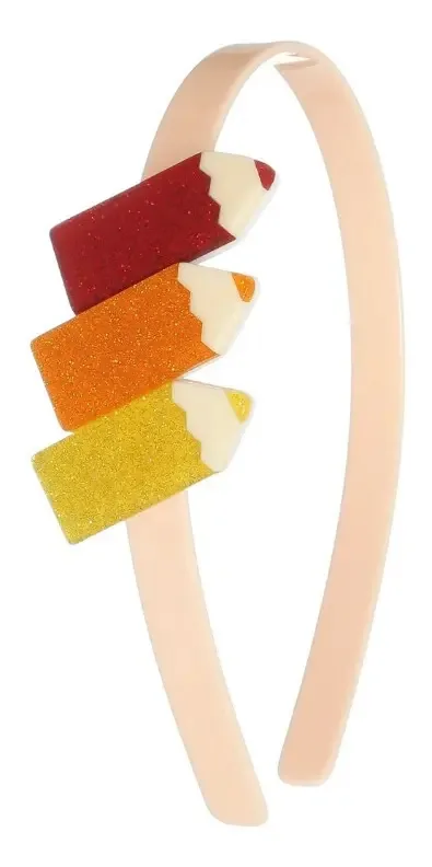 Tiara Lapis Cor Tom Laranja Glitter