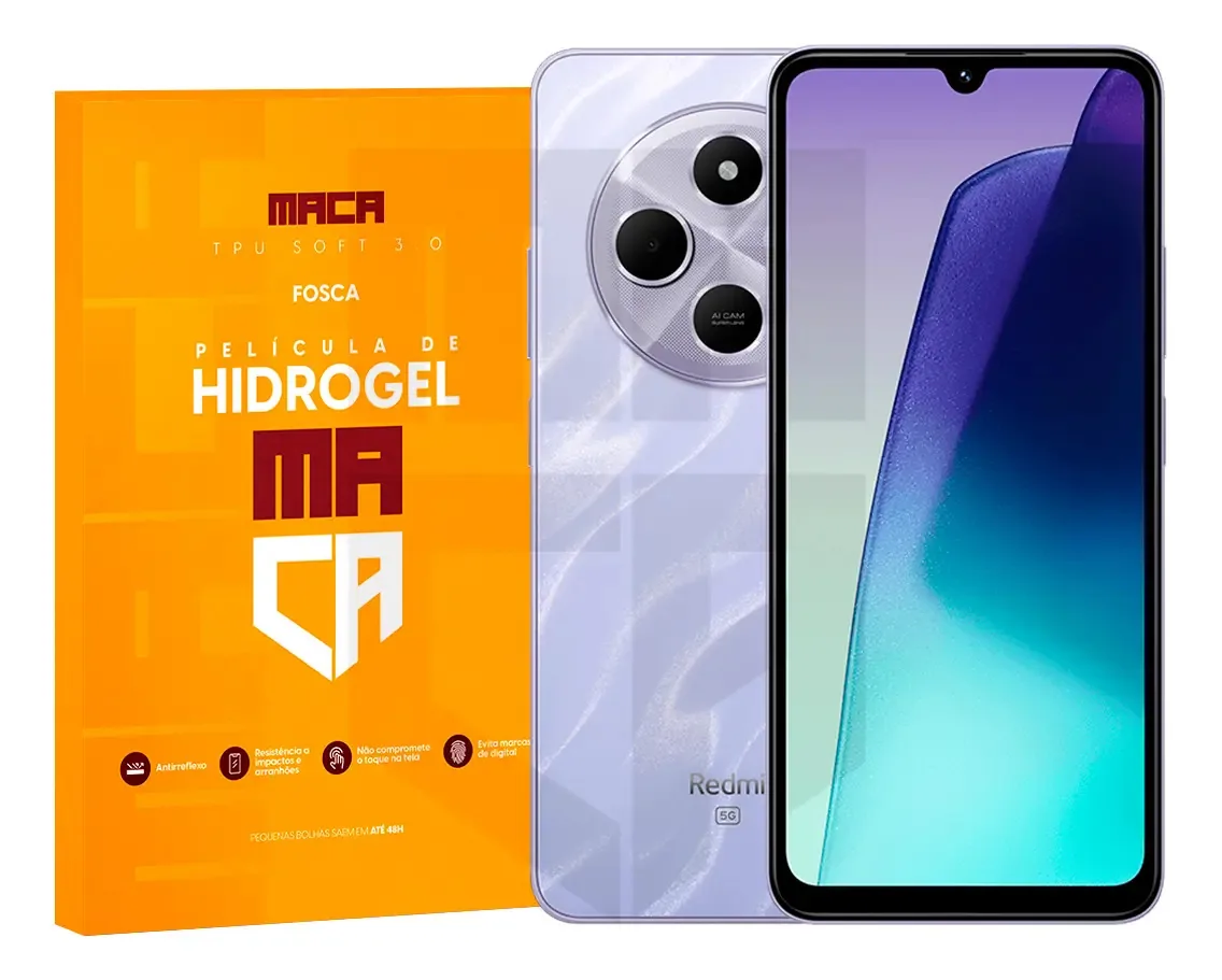 Película De Hidrogel Redmi14r Frente E Verso Hd/antirreflexo