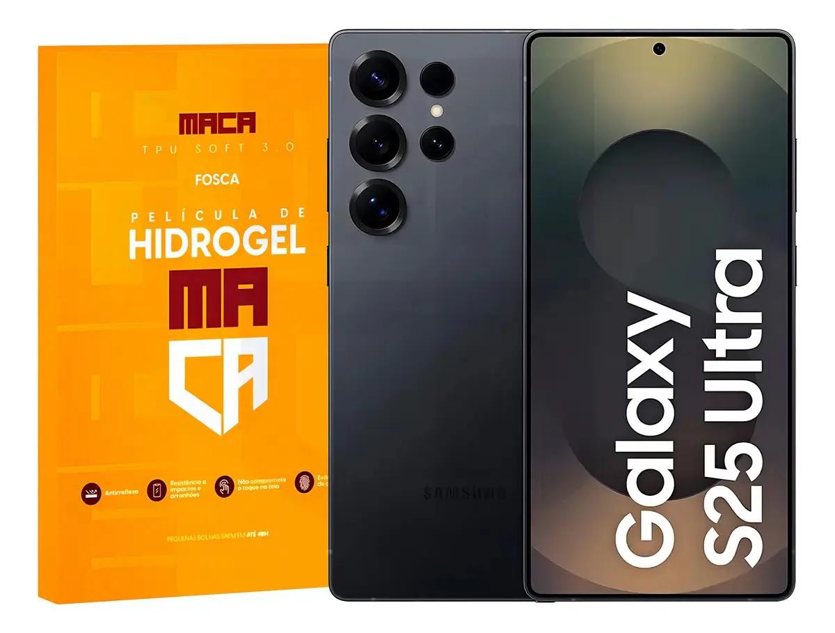 Película Hidrogel Antirreflexo para Linha Galaxy Ultra