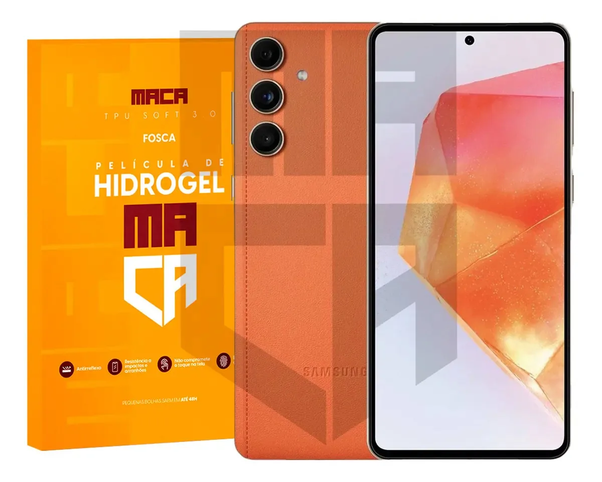 Película Hidrogel Frente E Verso Samsung Fosca Antirreflexo