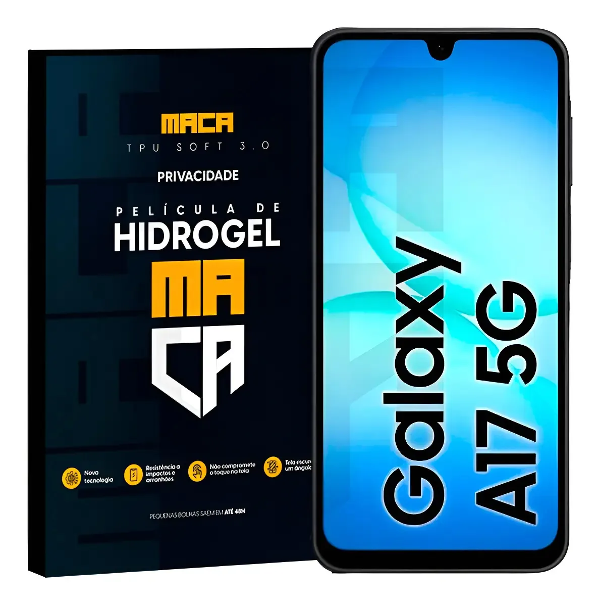 Película Hidrogel Frontal Galaxy A17 Privacidade