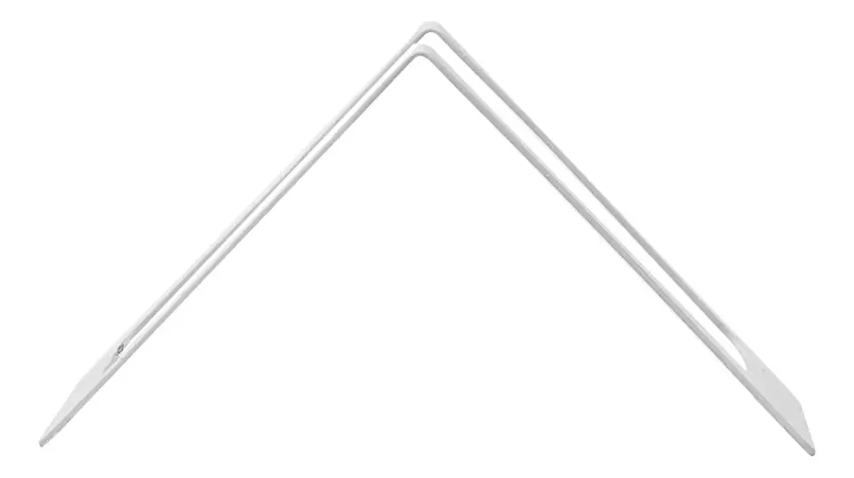 Porta-guardanapos de verniz minimalista Lozafer White Triangle