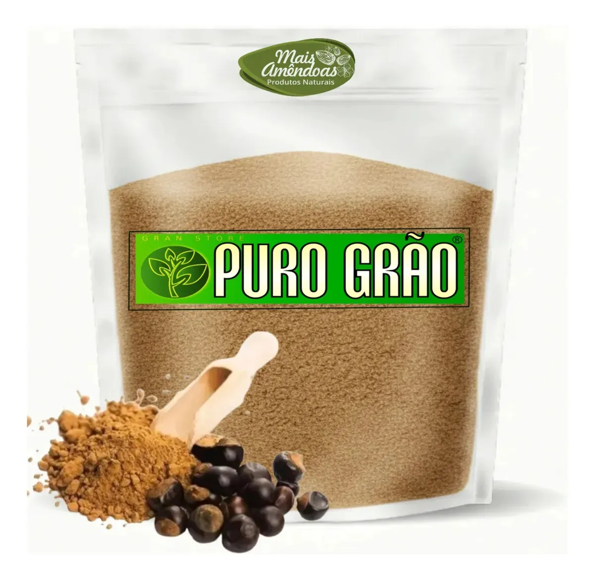 Suplemento Energético Guaraná em Pó Puro Grão 2kg Vegano Orgânico