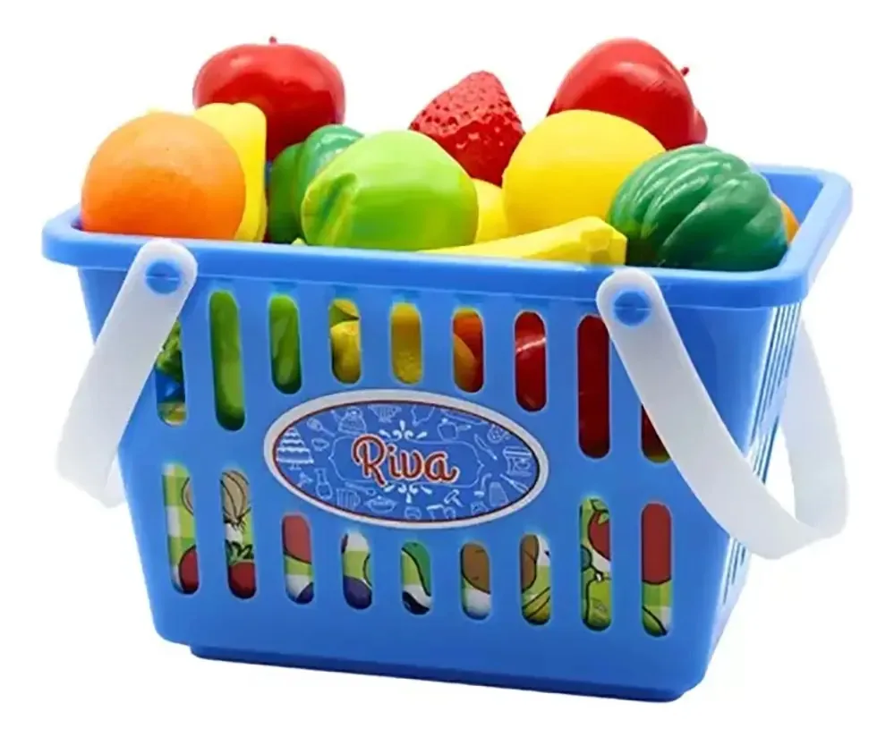Cesta Riva Ta Te Te Ti Calesita 310 com frutas e vegetais