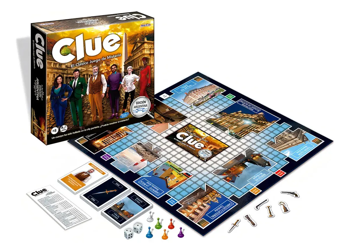 Jogo de tabuleiro Clue Argentina