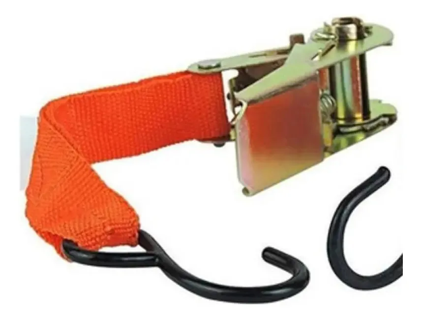Cinta Amarrar Prender Cargas Catraca 25mm X 4,5 Metros