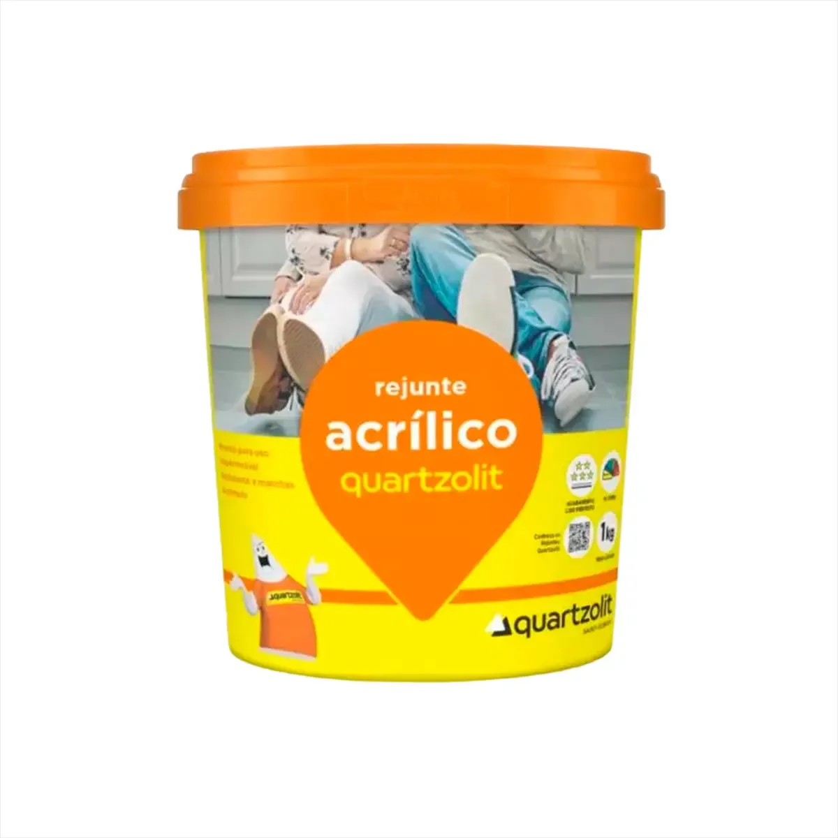2x Rejunte Acrílico Weber Impermeável Quartzolit 1kg Cores