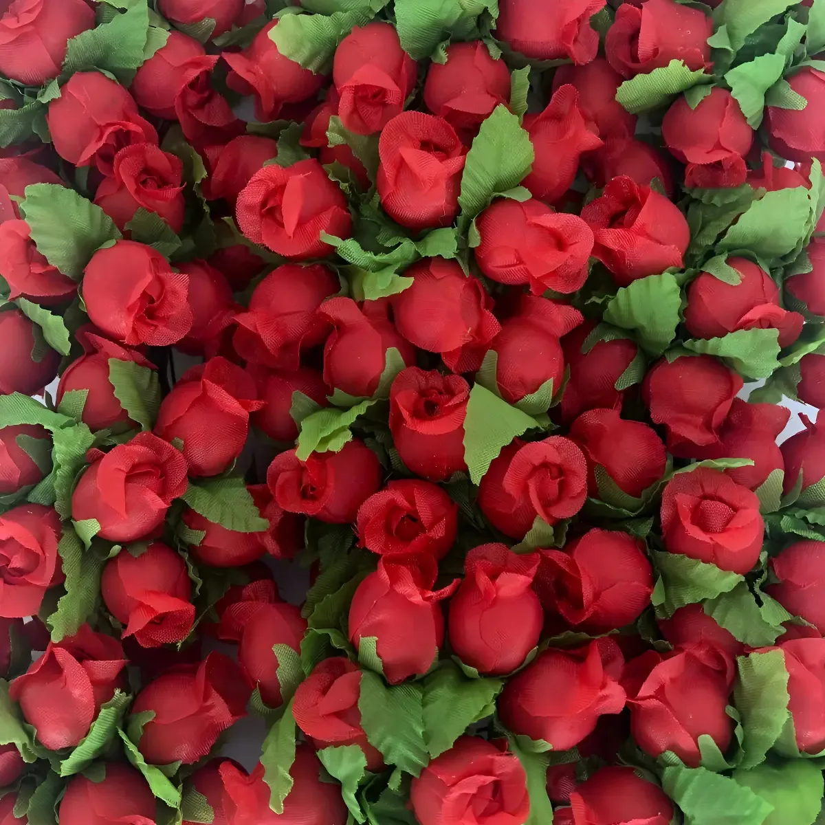 Flor De Cetim Mini Rosas Vermelha 144 Flores Artificiais Cor Vermelho