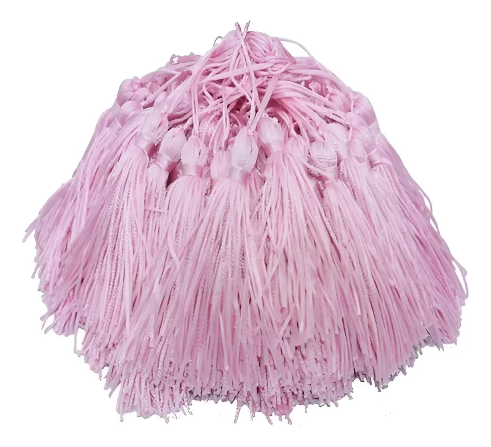 Franja Tassel 50 Unidades Rosa Claro Atacado