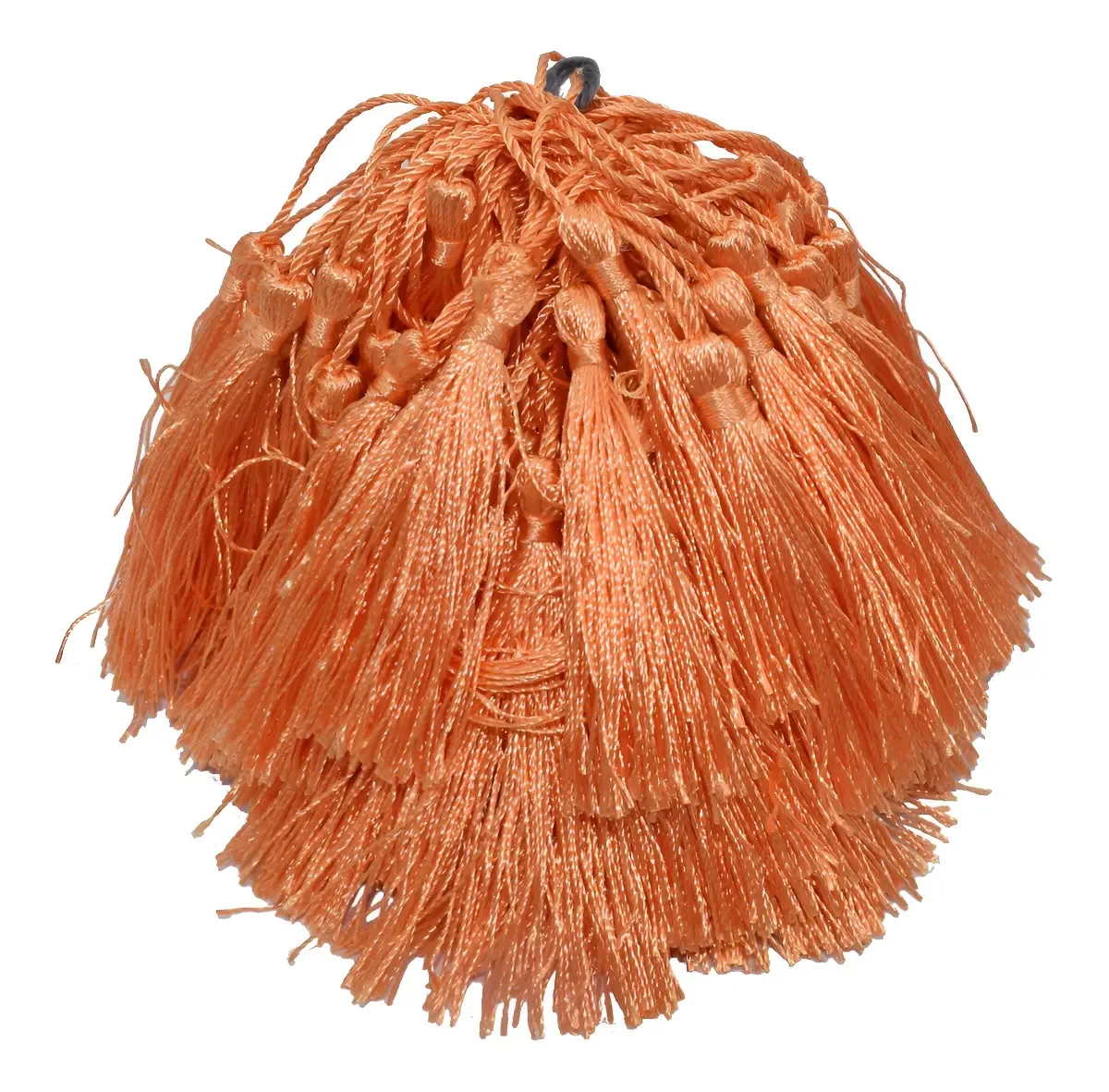 Franjas De Seda Pingente Tassel Marsala 25 Unidades Cor Laranja